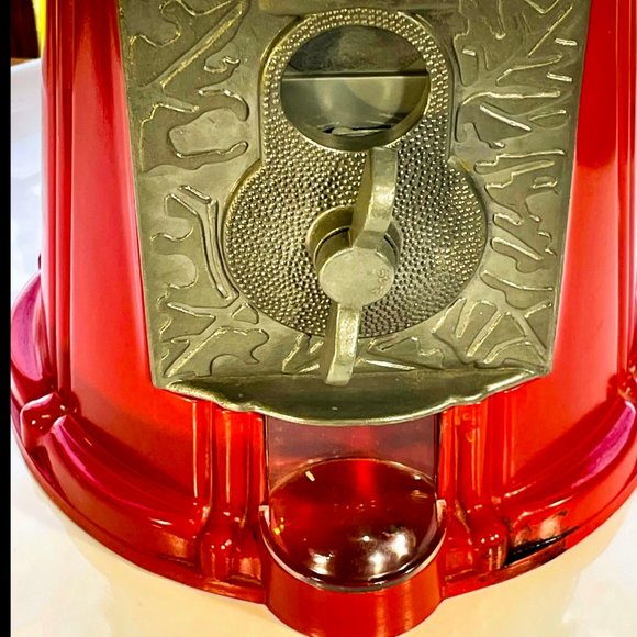 ⭐️HP⭐️VTG▪️JELLY BELLY▪️Glass Metal Carousel Candy Dispenser Gum Ball Machine - Picture 3 of 12